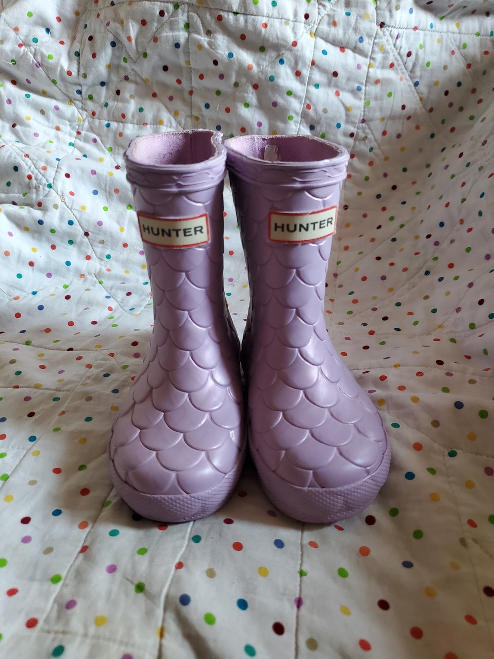 Hunter Girls Lavender Rain Boots